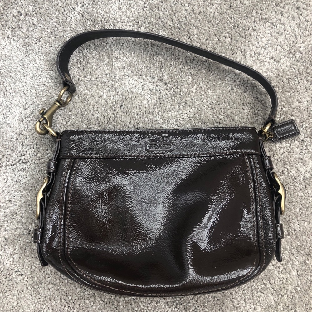Leather Coach shoulder bag